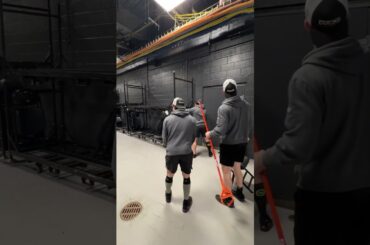 Chaos before an NHL Game with the Anaheim Ducks