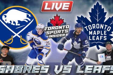 Buffalo Sabres vs Toronto Maple Leafs LIVE 🔴 | NHL LIVE Stream Reaction & Play By Play
