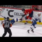 Aaron Ekblad goes FOREARM to Brandon Hagel’s dome. NO penalty was called.