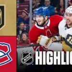 Golden Knights vs. Canadiens | NHL Highlights | January 27, 2026