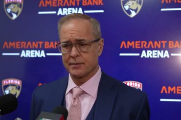 Paul Maurice, Panthers Postgame: Florida Never Leads, Loses to Utah Mammoth in Sunrise