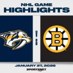 NHL Highlights | Predators vs. Bruins - January 27, 2026