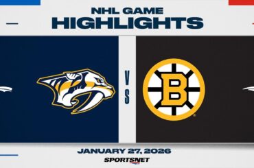 NHL Highlights | Predators vs. Bruins - January 27, 2026