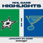NHL Highlights | Stars vs. Blues - January 27, 2026