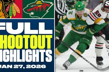 Chicago Blackhawks at Minnesota Wild | FULL Shootout Highlights - January 27, 2026