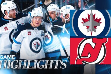 New Jersey Devils vs. Winnipeg Jets - Game Highlights