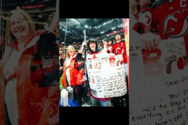 Souvenir from Connor Brown. To Connor Brown. #njdevils #NHL #warmups #connorbrown #devilsvscanucks