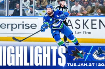 Game in 10 | Vancouver Canucks vs. San Jose Sharks Highlights (Jan 27, 2026)
