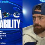 Hronek, Willander, Tolopilo & Adam Foote Post-Game Media | Canucks vs. Sharks (Jan 27, 2026)