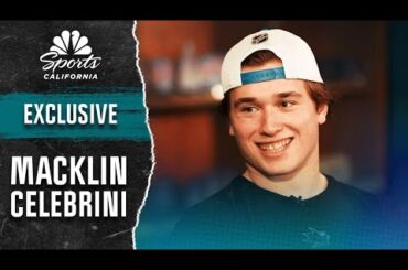 Macklin Celebrini discusses Sharks' success, ‘honor' of representing Team Canada | NBCSCA