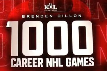 BRENDEN DILLON 1000TH GAME CEREMONY AT THE ROCK! #NJDevils