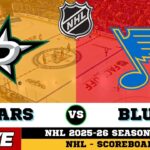 🔴LIVE : Dallas Stars Vs St. Louis Blues | NHL 2026 | NHL Live SCOREBOARD