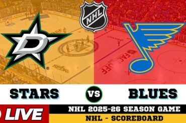 🔴LIVE : Dallas Stars Vs St. Louis Blues | NHL 2026 | NHL Live SCOREBOARD