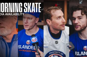 New York Islanders Morning Skate Availability | NYI vs NYR