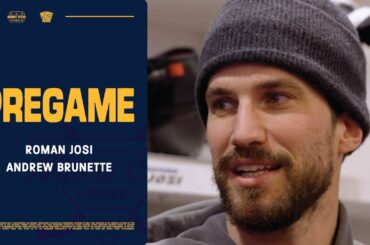 Roman Josi & Andrew Brunette Pregame: Jan. 22, 2026