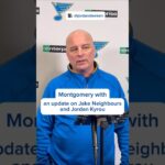 Jim Montgomery with an update on Jordan Kyrou & Jake Neighbours