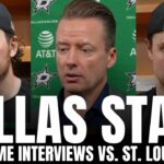 Thomas Harley, Glen Gulutzan & Dallas Stars NOT SATISIFED After Stars Win vs. St. Louis Blues