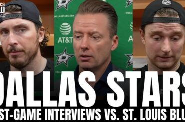 Thomas Harley, Glen Gulutzan & Dallas Stars NOT SATISIFED After Stars Win vs. St. Louis Blues