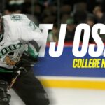 TJ Oshie college hockey tournament highlights at North Dakota