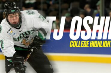 TJ Oshie college hockey tournament highlights at North Dakota