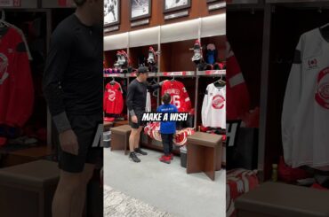 Anderson from Make A Wish Michigan had his wish granted with the Detroit Red Wings