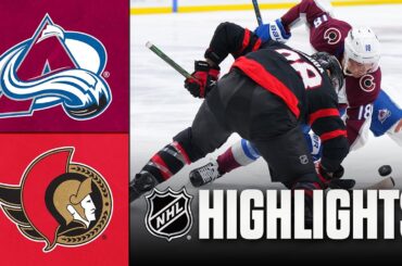 Avalanche vs. Senators | NHL Highlights | January 28, 2026