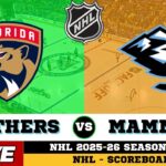 🔴LIVE : Utah Mammoth Vs Florida Panthers | NHL 2026 | NHL Live SCOREBOARD | 28/01/2026