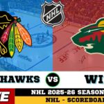 🔴LIVE : Chicago Blackhawks Vs Minnesota Wild | NHL 2026 | NHL Live SCOREBOARD | 28/01/2026