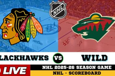 🔴LIVE : Chicago Blackhawks Vs Minnesota Wild | NHL 2026 | NHL Live SCOREBOARD | 28/01/2026