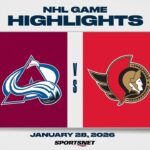 NHL Highlights | Avalanche vs. Senators - January 28, 2026