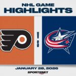NHL Highlights | Flyers vs. Blue Jackets - January 28, 2026