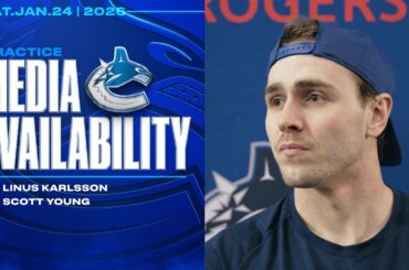 Linus Karlsson & Assistant Coach Scott Young Practice Media at UBC (Jan 24, 2026)