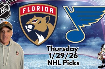 Florida Panthers vs St. Louis Blues 1/29/2026 NHL Picks  | Jason Sharpe NHL Odds and Predictions