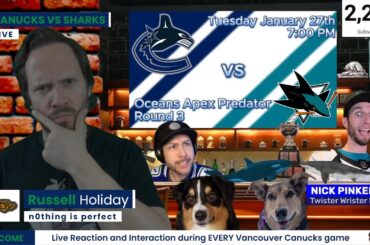 Battle of the Deep: Round 3 | Canucks vs Sharks | Live Play by Play, Reaction and Interaction