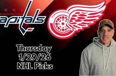 Washington Capitals vs Detroit Red Wings 1/29/26 NHL Picks  | Jason Sharpe NHL Odds and Predictions