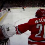 NHL Hockey fight - Sean Walker(Hurricanes)vs. Donovan Sebrango(Panthers)