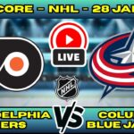 🔴 LIVE: Philadelphia Flyers at Columbus | NHL Scoreboard | Jan 28 | Michkov vs Fantilli
