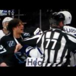 NHL Hockey fight - Barrett Hayton(Mammoth) vs. Oliver Ekman-Larsson(Maple Leafs)