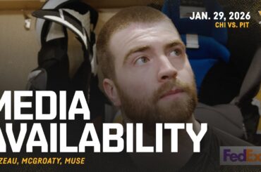 Brazeau, McGroarty, Muse Media Availability (1.29.26) | Pittsburgh Penguins