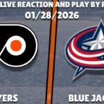 Flyers vs Blue Jackets | Philadelphia Flyers vs Columbus Blue Jackets | Live Reaction