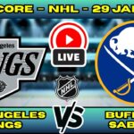 🔴 LIVE: LA Kings at Buffalo Sabres | NHL Scoreboard | Jan 29 | Thompson vs Kopitar Duel