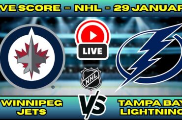 🔴 LIVE: Winnipeg Jets at Tampa Bay Lightning | NHL Scoreboard | Jan 29 | Hellebuyck vs Vasilevskiy