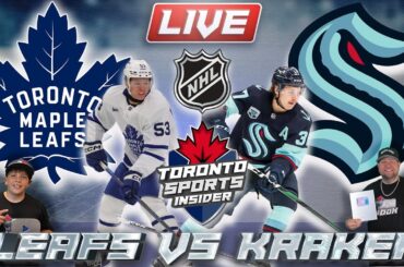 Toronto Maple Leafs vs Seattle Kraken LIVE 🔴 | NHL LIVE Stream Reaction & Play By Play