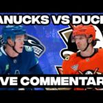 Anaheim Ducks Vs Vancouver Canucks LIVE COMMENTARY! | 2025-26 NHL Season