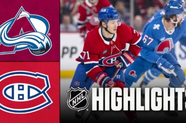 Avalanche vs. Canadiens | NHL Highlights | January 29, 2026