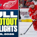 Washington Capitals at Detroit Red Wings | FULL Shootout Highlights - January 29, 2026
