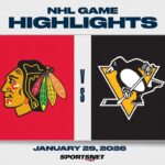 NHL Highlights | Blackhawks vs. Penguins - January 29, 2026