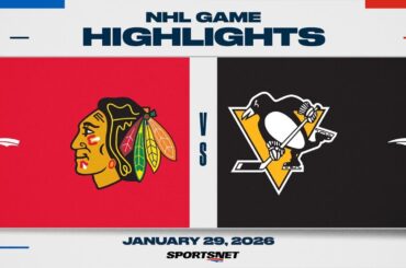 NHL Highlights | Blackhawks vs. Penguins - January 29, 2026
