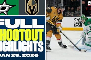Dallas Stars at Vegas Golden Knights | FULL Shootout Highlights - January 29, 2026