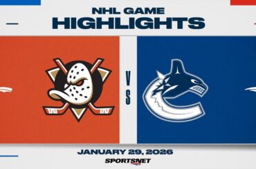 NHL Highlights | Ducks vs. Canucks - January 29, 2026
